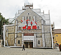 Fassade verhuellt