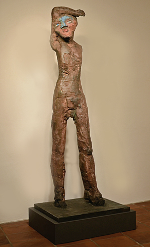 Markus Lüpertz, St. Sebastian, 1987, Bronze bemalt, Auflage: 6+0, Guß  4/6. Foto: Wolfgang Ruhl/Diözesanmuseum Regensburg